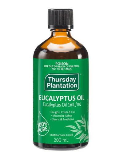 Thursday Plantation 100% Pure Eucalyptus Oil 200ml $15.45 (RRP $21.99) @ Chemist Direct