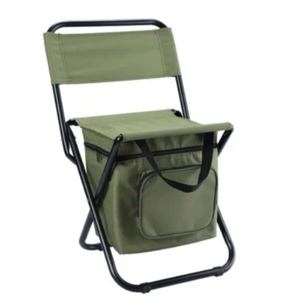 Fishing Folding Chair with Cooler Bag Portable Camping Stool Cooler Bag $39.99 (was $69.99) @ Crazy Sales