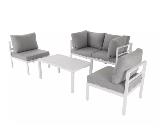 Outdoor 5 Piece White Couch Set $779 (RRP $1423.99) @ Dreamo