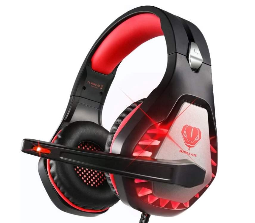 ENVEL Noise Cancelling Gaming Headset with 7.1 Surround Sound Stereo Black Red $28.33 (RRP $45.99) @ Amazon AU