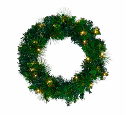 Made for Minimax Pine with LED Lights Wreath 144 Tips (60cm) $35.95 (RRP $59.95) @ Minimax