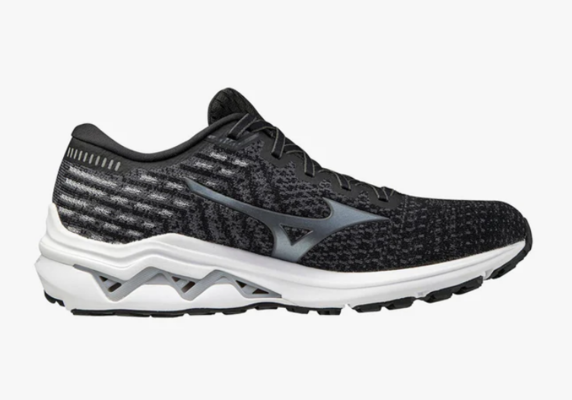 Wave Inspire 17 Waveknit Running Shoes Black Quiet Shade $149 (RRP $240) @ Mizuno