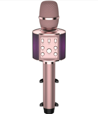 Laser Karaoke LED Microphone Pink $39 (RRP $59) @ My Deal