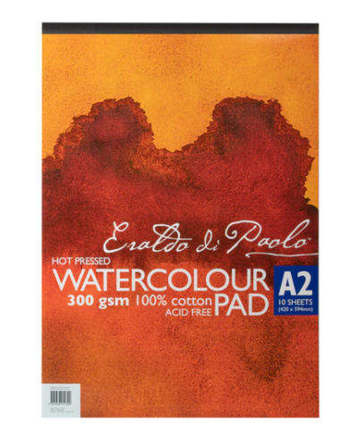 Eraldo Watercolour Pad A2 Hot Pressed 300gsm 10sht $39.99 (RRP $69.99) @ Riot Stores