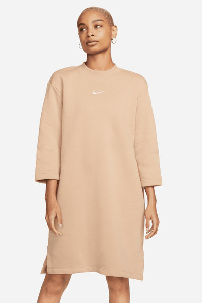 Nike Sportswear Phoenix Fleece Oversized Dress Hemp/Sail $69.99 (RRP $105) @ Style Runner