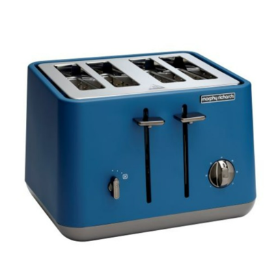 Morphy Richards Aspect Black Chrome 4 Slice Toaster Deep Blue $129 (RRP $259) @ The Market NZ