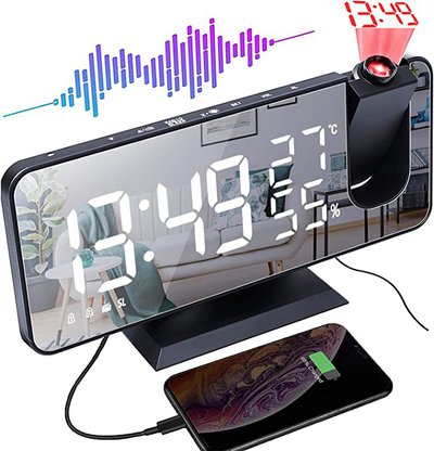 Radio Digital Alarm Clock with USB Charger (Black) $41.60 (RRP $59.95) @ Amazon AU