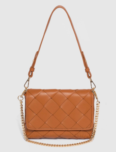 Tan Ailani Quilted Chain Bag $45.49 (RRP $64.99) @ Colette Hayman