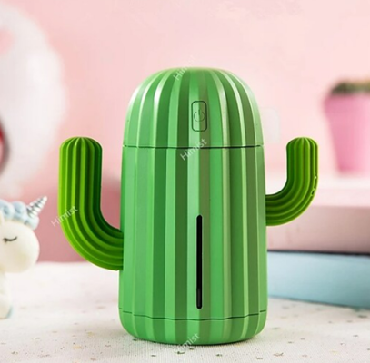 Wireless 340ml Cactus Rechargeable Portable Aromatherapy Essential Oil Diffuser Green $31.27 (RRP $67.82) @ Light In The Box