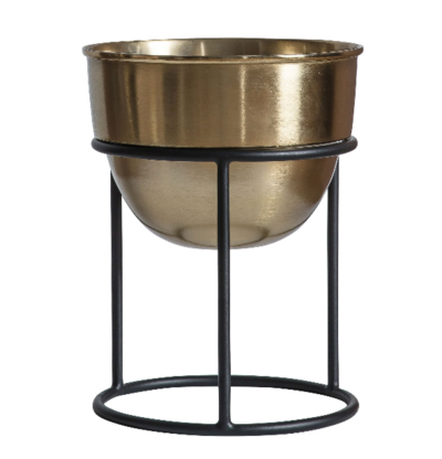 Everton Iron Planter on Stand Small $59 (RRP $135) @ Living Styles