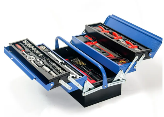 BULLET 118pc Metal Cantilever Tool Kit Box Set with Cordless Screwdriver Blue & Black $69 (RRP $199) @ My Topia