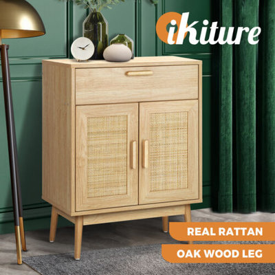 Oikiture Sideboard Cabinet Buffet Rattan Furniture Cupboard Hallway Table Wood $119.90 (was $179.95) @ eBay AU