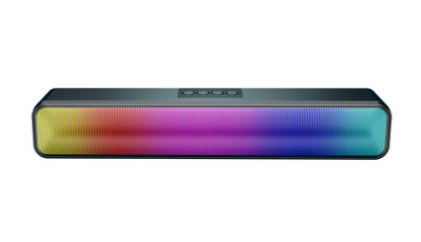 Laser Portable Gaming Bluetooth RGB 2.0 Channel Soundbar with Built in Mic $31.34 (RRP $62.68) @ The Market NZ