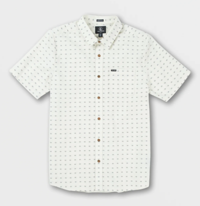 Stone Mags Short Sleeve Shirt Whitecap Grey $32.50 (RRP $65) @ Volcom