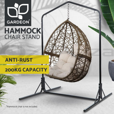 Gardeon Hammock Chair Stand Steel Frame 2 Person Double Outdoor Heavy Duty 200KG $100.95 (RRP $153.99) @ eBay AU