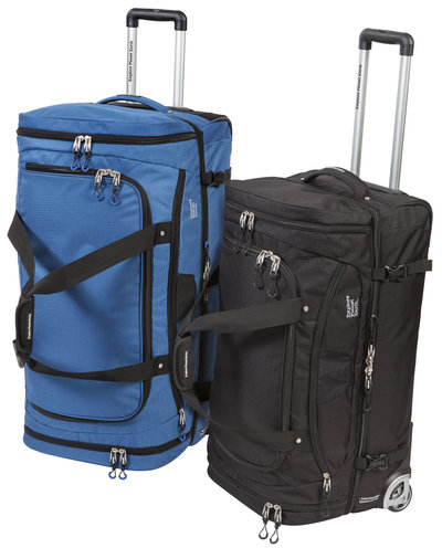 Explore Planet Earth Madrid 80 Litre Black Travel Roller Bag with Wheels $88 (RRP $200) @ Caravan RV Camping