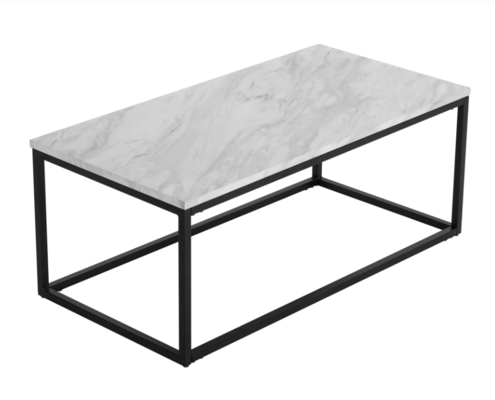 Industrial Style Marble Effect Rectangular Coffee Table $159.20 (was $357.95) @ Dreamo