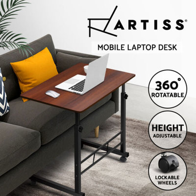 Artiss Laptop Desk Laptop Table Portable Stand Mobile Adjustable Wood Bed Side $43.95 (RRP $91.99) @ eBay AU